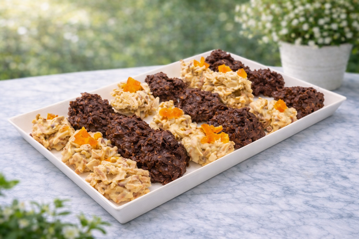 Bandeja de Rocas de chocolate