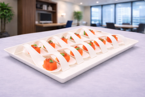 Smoked Salmon Spoon Appetizer Tray